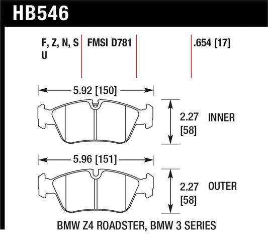 Hawk Performance Hawk HPS Street Brake Pads