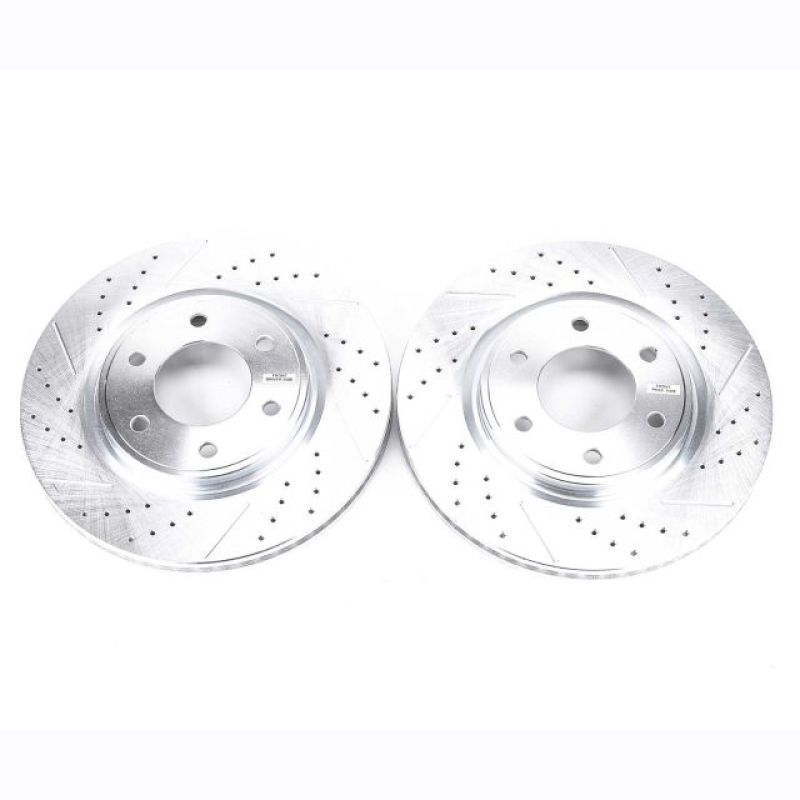 PowerStop Power Stop 08-10 Infiniti QX56 Front Evolution Drilled & Slotted Rotors - Pair