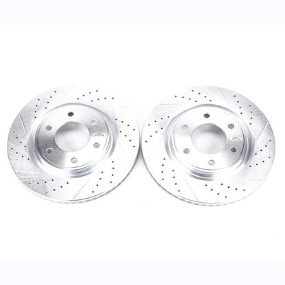 PowerStop Power Stop 08-10 Infiniti QX56 Front Evolution Drilled & Slotted Rotors - Pair