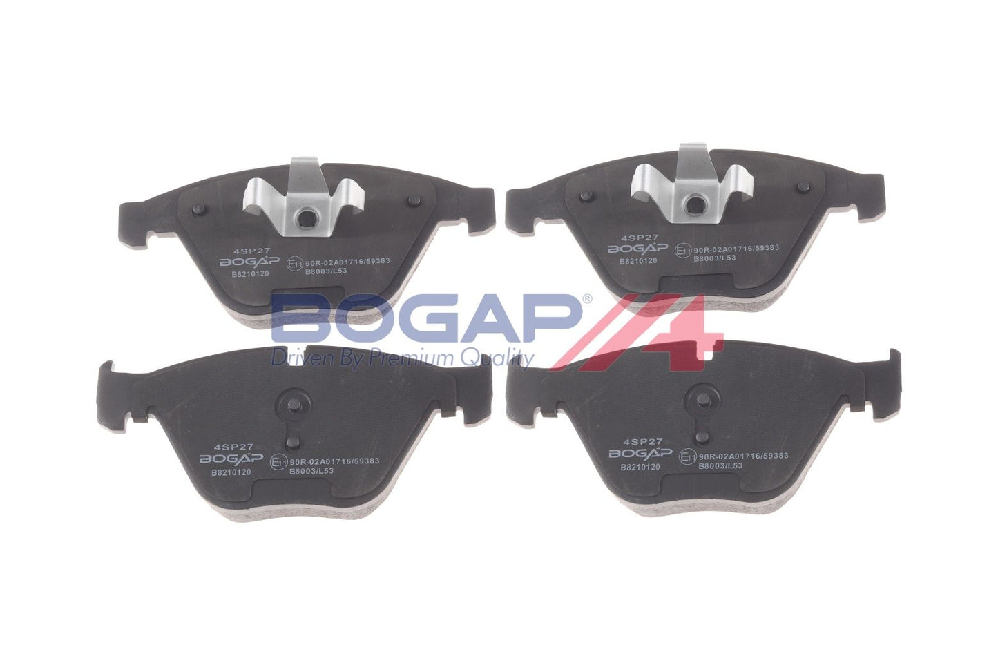BOGAP B8210120 Brake Pad Set, Disc Brake