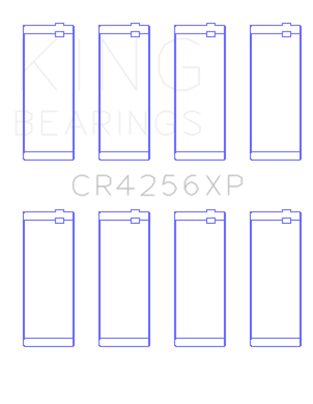 King Engine Bearings 03-05 Dodge Neon SRT4 2.4L (Size 0.50 Oversized) Performance Rod Bearing Set