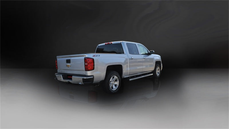 CORSA Performance Corsa 14-19 GMC Sierra/Chevy Silv 1500 Reg. Cab/Long Bed 5.3L V8 Black Sport Single Side CB Exhaust