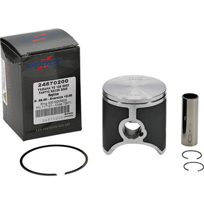 Vertex Pistons Vertex Piston 2023 Fantic Motor XE 125 125cc +2.00mm Oversized Cast Replica Piston Kit