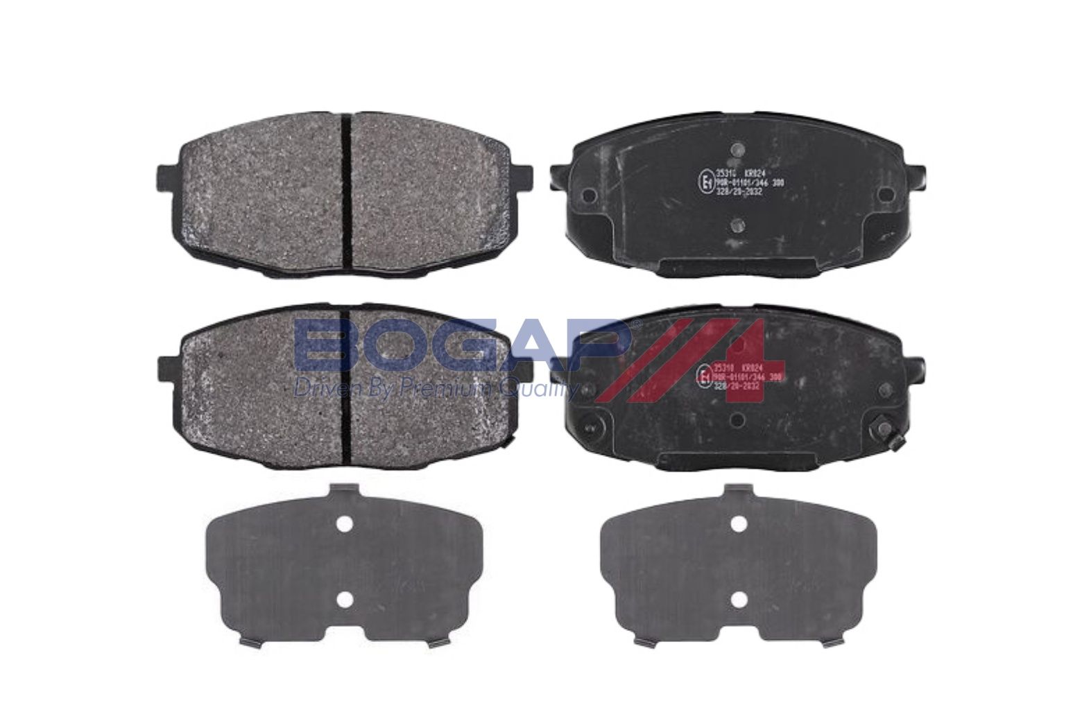 BOGAP Y8210253 Brake Pad Set, Disc Brake