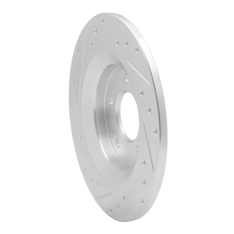 R1 Concepts R1 06-15 Mazda 5 Rear Right Drilled & Slotted Silver Brake Rotor