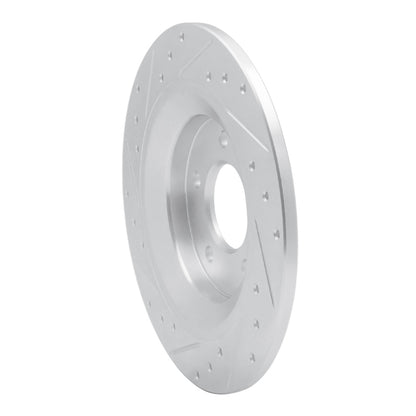 R1 Concepts R1 06-15 Mazda 5 Rear Right Drilled & Slotted Silver Brake Rotor