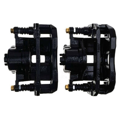 PowerStop Power Stop 01-03 Acura CL Front Black Caliper - Pair w/Bracket