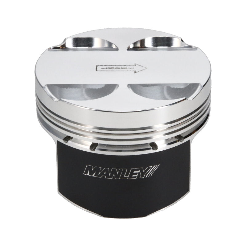 Manley Performance Manley 16+ Nissan VR30DDTT 86mm Bore Grade 2 10:1 CR -3.5cc Dome Flat Top Piston w/ Rings (SINGLE)