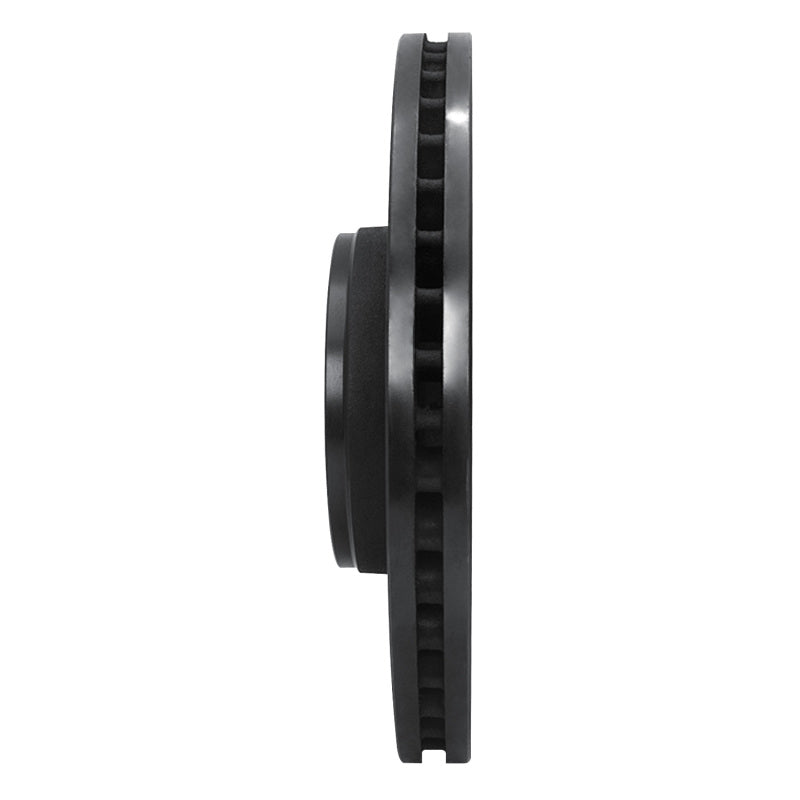 R1 Concepts R1 05-11 Audi A6 (USA/Canada) Front Right Drilled & Slotted Black Brake Rotor