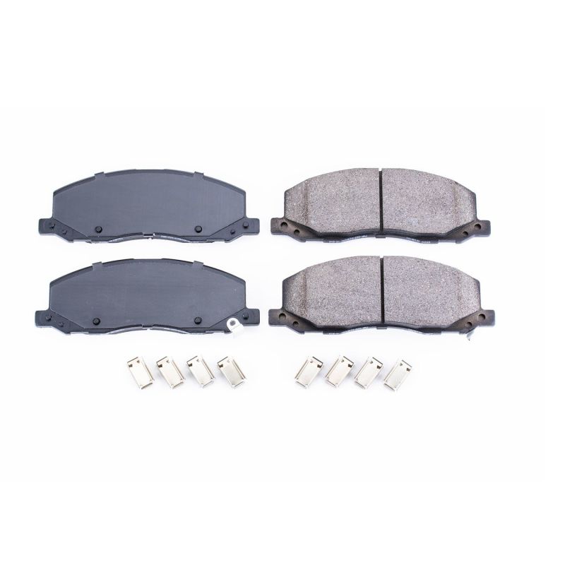 PowerStop Power Stop 10-11 Saab 9-5 Front Z17 Evo Ceramic Brake Pad w/Hardware