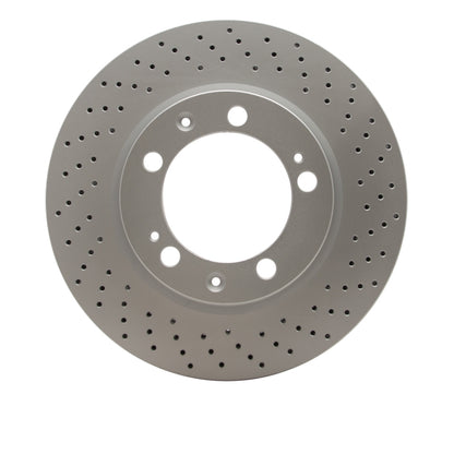 DFC 94-98 Porsche 911 Right Front Drilled GeoSPEC Coated Rotor