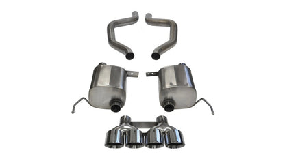 CORSA Performance Corsa 17-19 Chevy Corvette Z06 (Grand Sport Only) 3in Axle Back Xtreme Exhaust Pol Quad 4.5in Tip