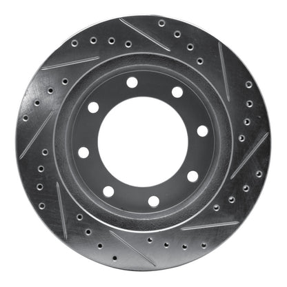 R1 Concepts R1 73-93 Dodge B300 Van (71-74) / B300 (75-80) Front Left Drilled & Slotted Silver Brake Rotor