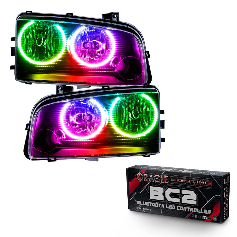 ORACLE Lighting Oracle 05-10 Dodge Charger SMD HL (Non-HID) - ColorSHIFT w/ BC1 Controller
