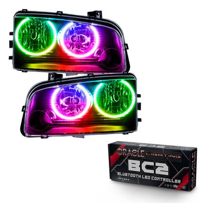 ORACLE Lighting Oracle 05-10 Dodge Charger SMD HL (Non-HID) - ColorSHIFT w/ BC1 Controller
