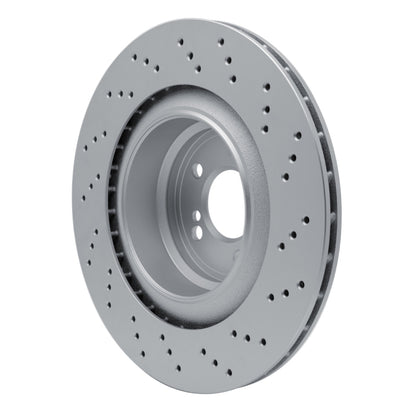 DFC 15-19 BMW X6 Left Rear Drilled Hi-Carbon Alloy Geomet Coated Rotor