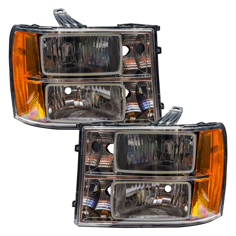 ORACLE Lighting Oracle 07-13 GMC Sierra SMD HL - Square Ring Design - White