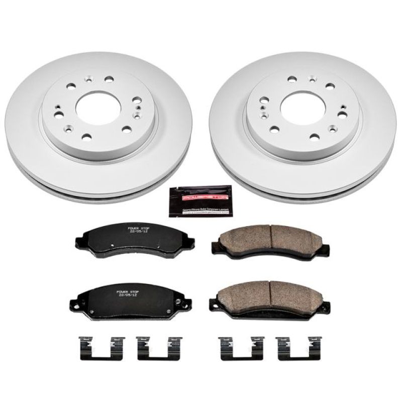 PowerStop Power Stop 07-08 Cadillac Escalade Front Z17 Evolution Geomet Coated Brake Kit