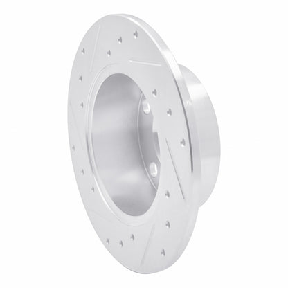 R1 Concepts R1 92-05 Audi A6 (Mexico) Rear Right Drilled & Slotted Silver Brake Rotor