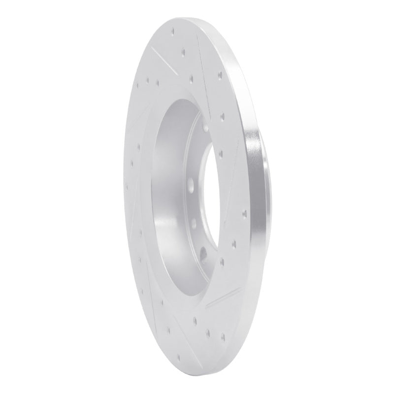 R1 Concepts R1 81-85 Toyota 4Runner Front Left Drilled & Slotted Silver Brake Rotor