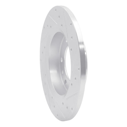 R1 Concepts R1 81-85 Toyota 4Runner Front Left Drilled & Slotted Silver Brake Rotor