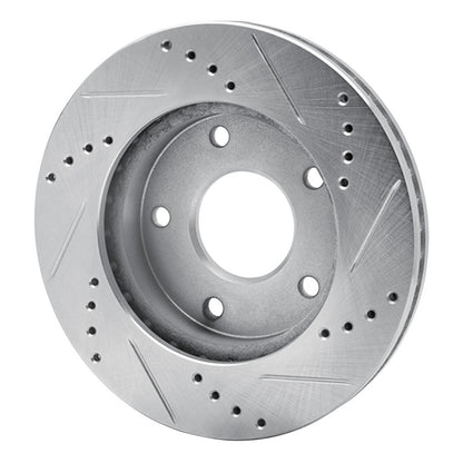 R1 Concepts R1 79-98 Buick Riviera Rear/Front Left Drilled & Slotted Silver Brake Rotor