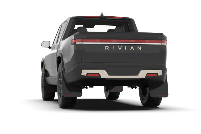 Rally Armor 22-25 Rivian R1T Black UR Mud Flap w/Red Logo