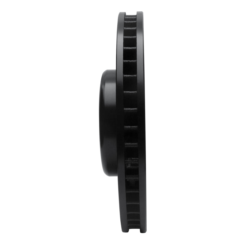 R1 Concepts R1 10-18 BMW 535I GT Right Front Drilled & Slotted Black Brake Rotor