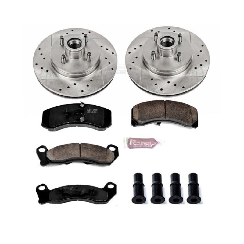 PowerStop Power Stop 87-93 Ford Mustang Front Z23 Evolution Sport Brake Kit
