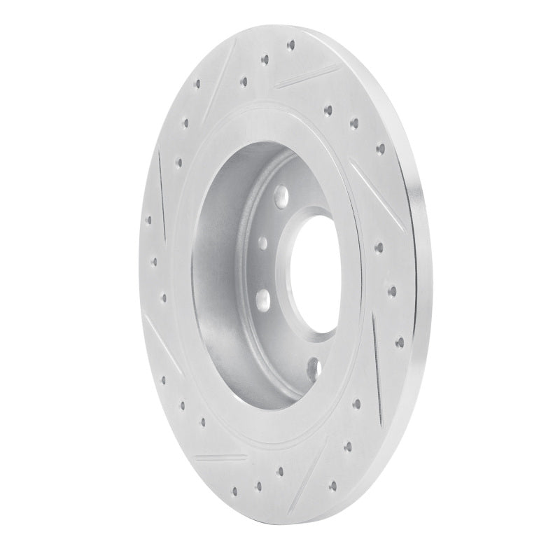 R1 Concepts R1 11-19 Buick CASCADA Rear Right Drilled & Slotted Silver Brake Rotor