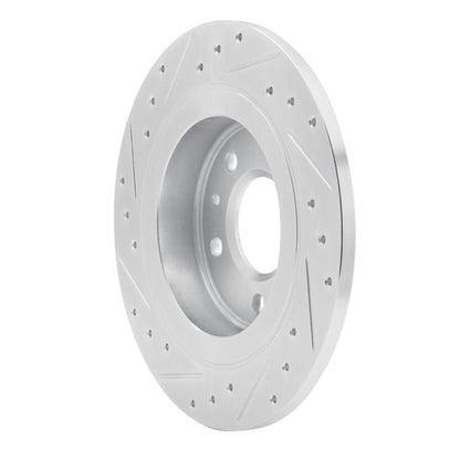 R1 Concepts R1 11-19 Buick CASCADA Rear Right Drilled & Slotted Silver Brake Rotor