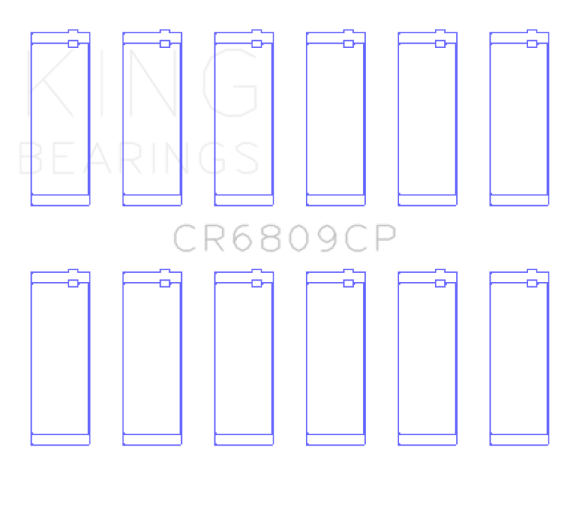 King Engine Bearings King Alpha Romeo AR 01928 / AR 06430 / AR 64102 / AR 64101 / AR 06120 / AR 01932 Rod Bearing Set