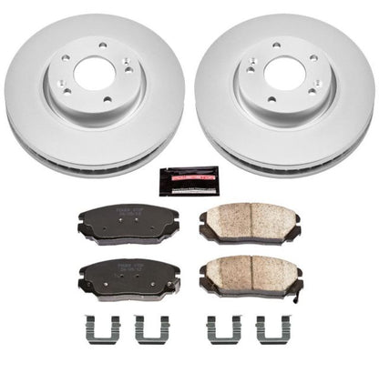 PowerStop Power Stop 06-10 Hyundai Sonata Front Z17 Evolution Geomet Coated Brake Kit