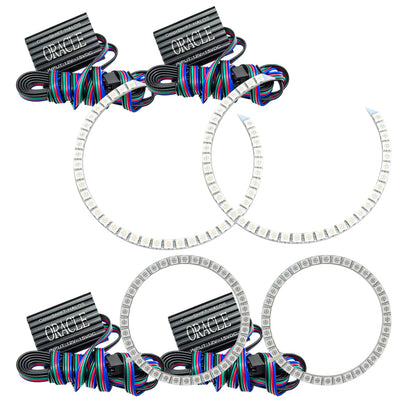 ORACLE Lighting Oracle Nissan Altima Sedan 10-12 Halo Kit - ColorSHIFT w/o Controller