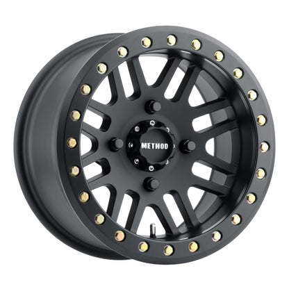 Method Wheels Method MR406 UTV Beadlock 14x8 / 4+4/0mm Offset / 4x136 / 106mm CB Matte Black Wheel
