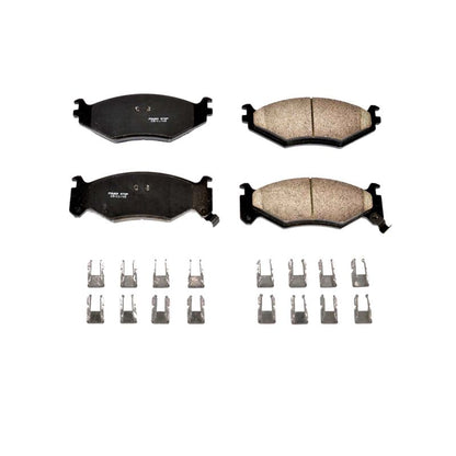 PowerStop Power Stop 91-92 Chrysler Daytona Front Z17 Evolution Ceramic Brake Pads w/Hardware
