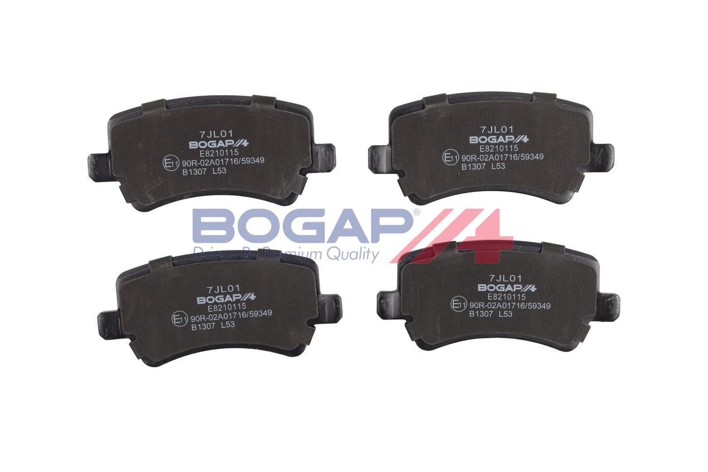 BOGAP E8210115 Brake Pad Set, Disc Brake