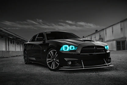 ORACLE Lighting Oracle 11-14 Dodge Charger Dynamic Headlight Halo Kit - ColorSHIFT - Dynamic