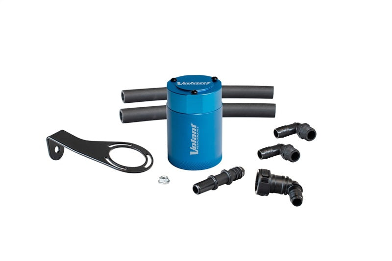 Volant 21-25 Ford Bronco 2.3L Turbo 3oz Aluminum Oil Catch Can w/Mounting Bracket - Blue