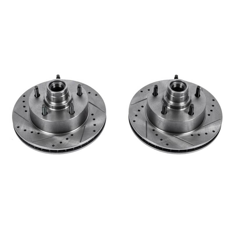 PowerStop Power Stop 2003 Ford E-150 Front Evolution Drilled & Slotted Rotors - Pair