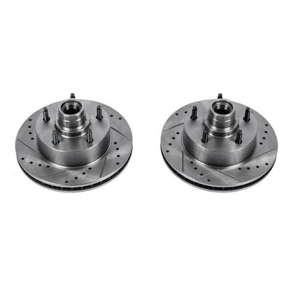 PowerStop Power Stop 2003 Ford E-150 Front Evolution Drilled & Slotted Rotors - Pair