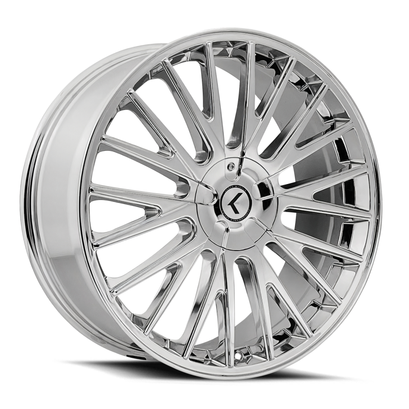 Kraze Wheels Kraze KR185 Double Down 17x8 / 5x108/114.3 BP / 38mm Offset / 73mm Hub Chrome Wheel