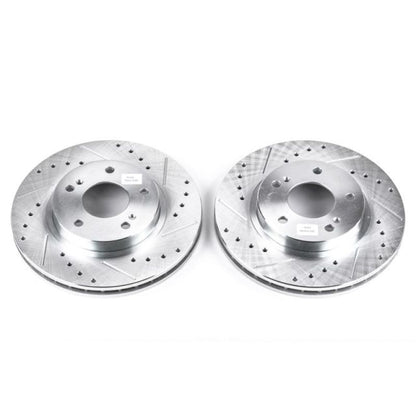 PowerStop Power Stop 00-01 Infiniti I30 Front Evolution Drilled & Slotted Rotors - Pair