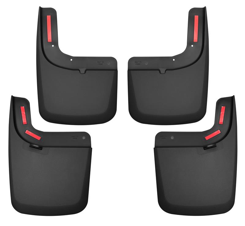 Husky Liners 17 Ford F-250 Super Duty / F-350 Super Duty Front and Rear Mud Guards (w/ Flares) Black