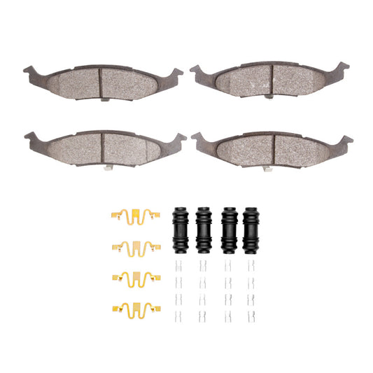 R1 Concepts R1 95-96 Dodge Neon (USA/Canada) Front Semi Met Pads & Hardware Kit