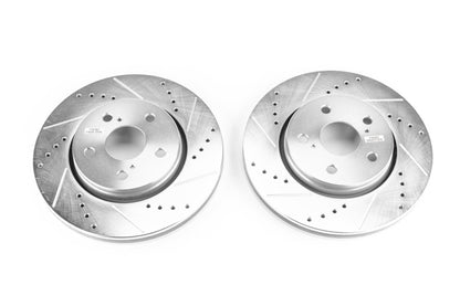 PowerStop Power Stop 18-19 Toyota C-HR Front Evolution Drilled & Slotted Rotors - Pair