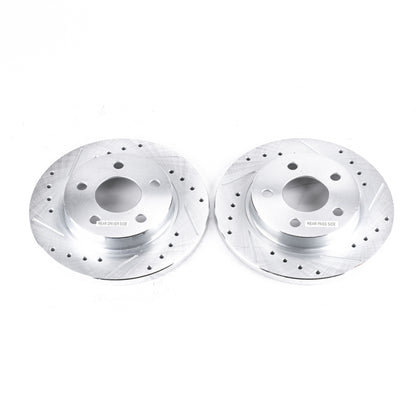 PowerStop Power Stop 93-05 Ford Taurus Rear Evolution Drilled & Slotted Rotors - Pair