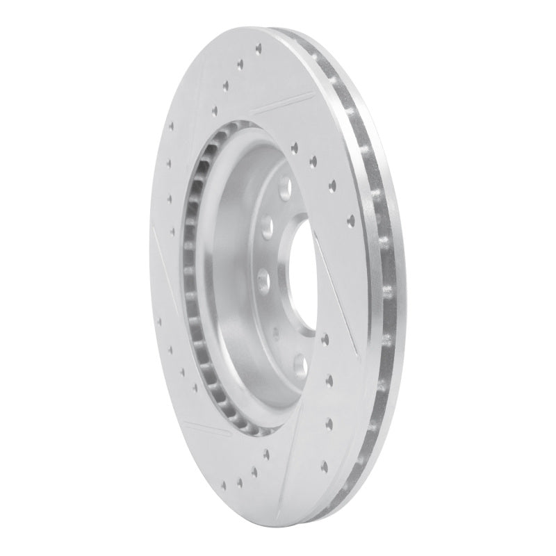 R1 Concepts R1 05-15 Volkswagen Jetta Sedan Front Right Drilled & Slotted Silver Brake Rotor