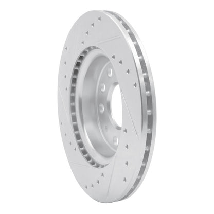 R1 Concepts R1 05-15 Volkswagen Jetta Sedan Front Right Drilled & Slotted Silver Brake Rotor