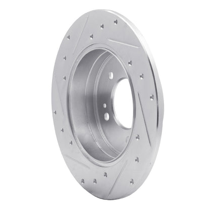 R1 Concepts R1 05-20 Hyundai TUCSON Rear Right Drilled & Slotted Silver Brake Rotor